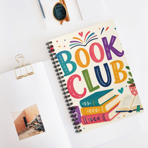Book Club Spiral Notebook – Reading Journal for Book Lovers and Readers