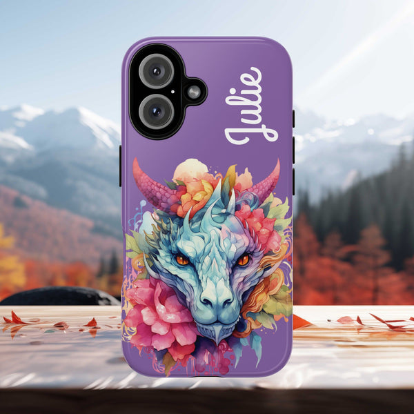 Personalized Dragon Phone Case Custom Name Fantasy Art iPhone Samsung Google
