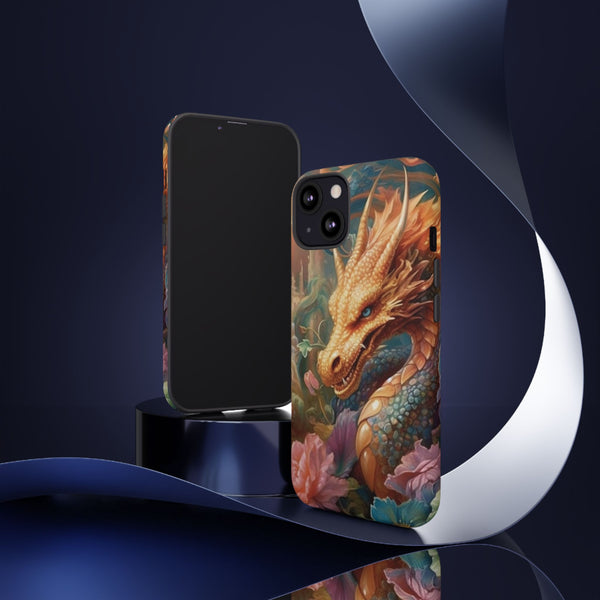 Orange Mystical Dragon Phone Case | Tough Case for iPhone Samsung Google