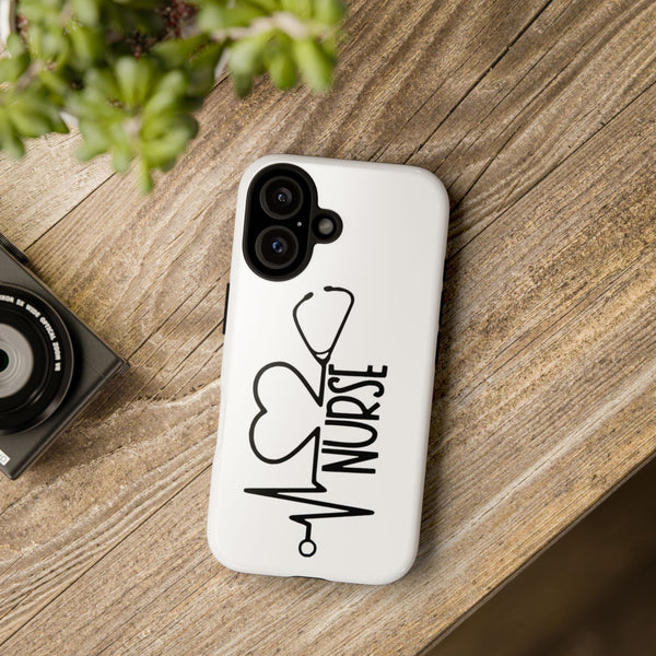 Nurse Heartbeat Phone Case Tough Case Samsung S25 iPhone 13, 17, Google 9 + More