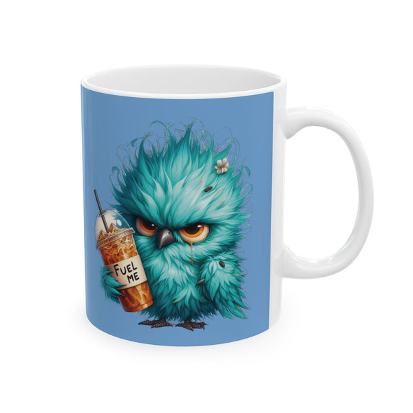 Grumpy Bird Coffee Mug - Funny Bird Ceramic Cup, Cute Gift Coffee Lovers