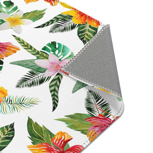 Island Bloom: Tropical Flower Haven Area Rugs - Your Personal Beach House Garden!
