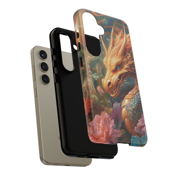Orange Mystical Dragon Phone Case | Tough Case for iPhone Samsung Google