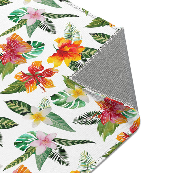 Island Bloom: Tropical Flower Haven Area Rugs - Your Personal Beach House Garden!