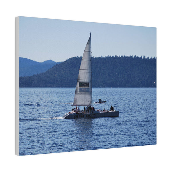 Lake Tahoe Sailboat Art Canvas Print 3 Sizes Premium Gallery Quality 