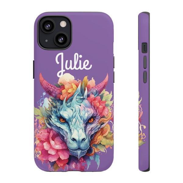 Personalized Dragon Phone Case Custom Name Fantasy Art iPhone Samsung Google