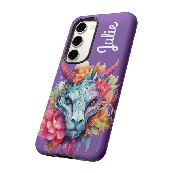 Personalized Dragon Phone Case Custom Name Fantasy Art iPhone Samsung Google
