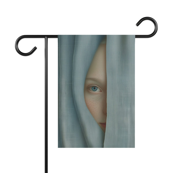 Mystic Hidden Face Garden Flag & Porch Banner Surreal Art Yard Decor Sign