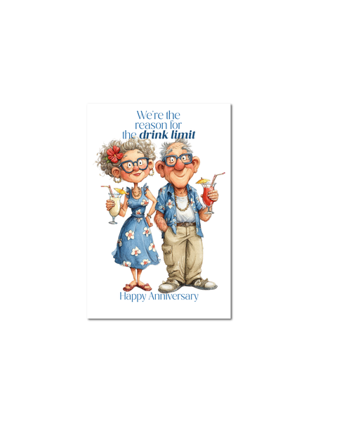 Funny Anniversary Cards for Couples | Whimsical Relationship Humor Greeting Cards 4x6