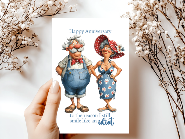 Funny Anniversary Cards for Couples | Whimsical Relationship Humor Greeting Cards 4x6