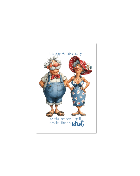Funny Anniversary Cards for Couples | Whimsical Relationship Humor Greeting Cards 4x6
