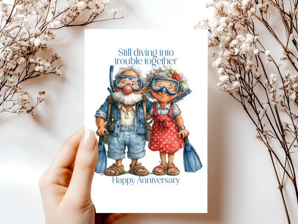 Funny Anniversary Cards for Couples | Whimsical Relationship Humor Greeting Cards 4x6
