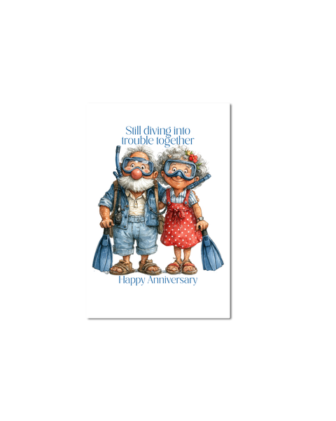 Funny Anniversary Cards for Couples | Whimsical Relationship Humor Greeting Cards 4x6