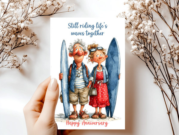 Funny Anniversary Cards for Couples | Whimsical Relationship Humor Greeting Cards 4x6
