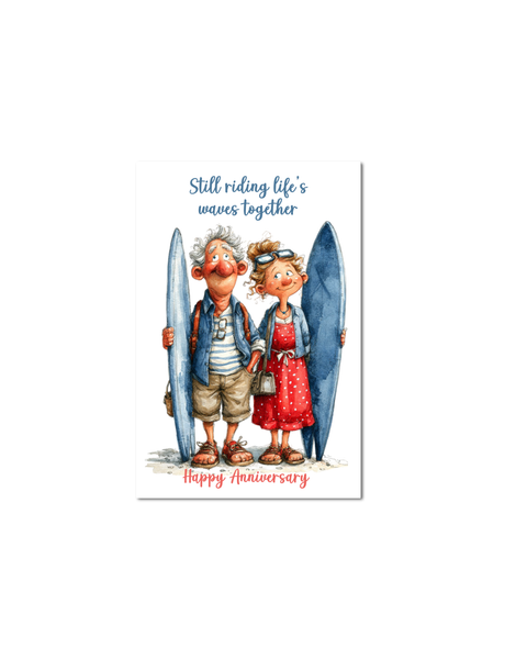 Funny Anniversary Cards for Couples | Whimsical Relationship Humor Greeting Cards 4x6