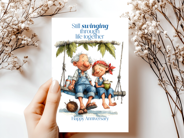 Funny Anniversary Cards for Couples | Whimsical Relationship Humor Greeting Cards 4x6