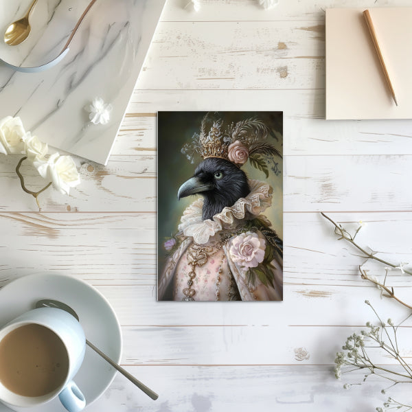 10 Baroque Animals Royalty Notecards All Occasion 4x6 with Envelopes Blank Folded