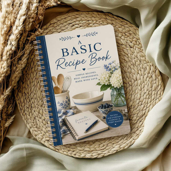 A Basic Recipe Book – Your Recipes  | Spiral Bound 6x9 Kitchen Journal