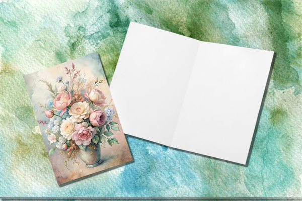 10 Botanical Art Notecards All Occasion 4x6 with Envelopes Blank Folded