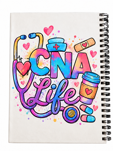 Handmade CNA Life Journal, Bookmark & Notepad Gift Set | Nursing Assistant