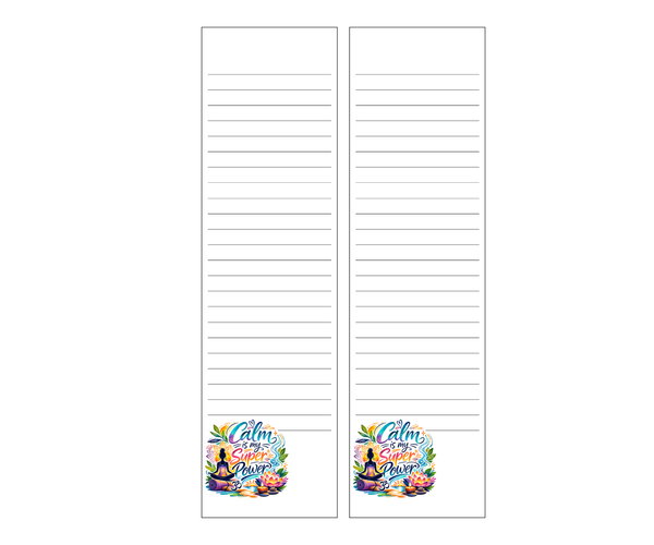 Calm Is My Superpower Notepad Set of 2 | Handmade Mindfulness Stationery
