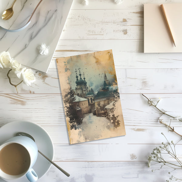 6 Ukraine Watercolor Notecards All Occasion 4x6 with Envelopes Blank Folded