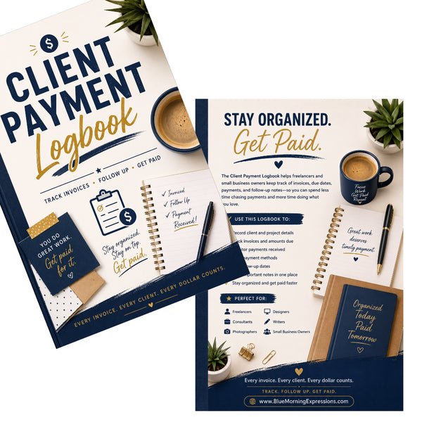Client Payment Logbook | Invoice, Payment, Balance Due & Client Tracking Journal for Freelancers and Small Business Owners