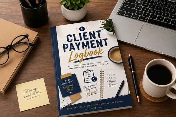 Client Payment Logbook | Invoice, Payment, Balance Due & Client Tracking Journal for Freelancers and Small Business Owners