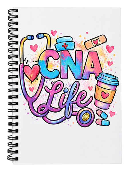 Handmade CNA Life Journal, Bookmark & Notepad Gift Set | Nursing Assistant
