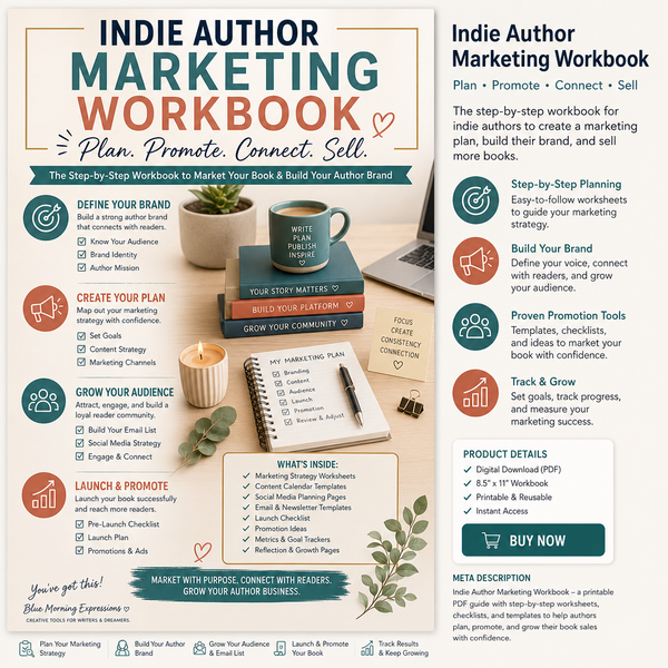 Indie Author Marketing Workbook | Simple Systems & Checklists for Book Promotion