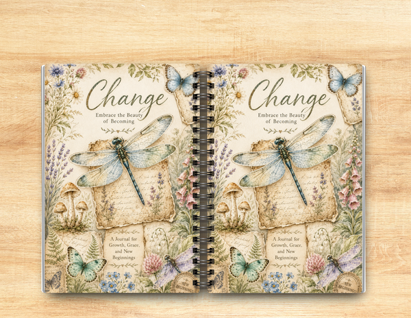 Dragonfly Change Journal – 6x9 Lined Notebook or To Do List