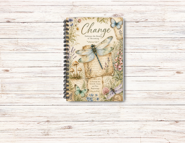 Dragonfly Change Journal – 6x9 Lined Notebook or To Do List