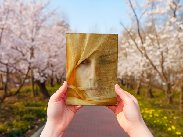 Faces in Linen 4x6 Notecard Set – 10 Artistic Portrait Cards