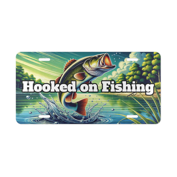 Fishing Custom Front License Plates for Cars and Trucks  Hooked on Fishing 