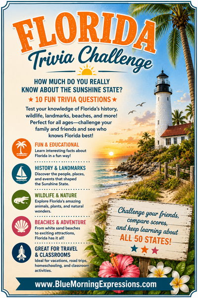 Florida Trivia Challenge Booklet – Fun Sunshine State Quiz for All Ages