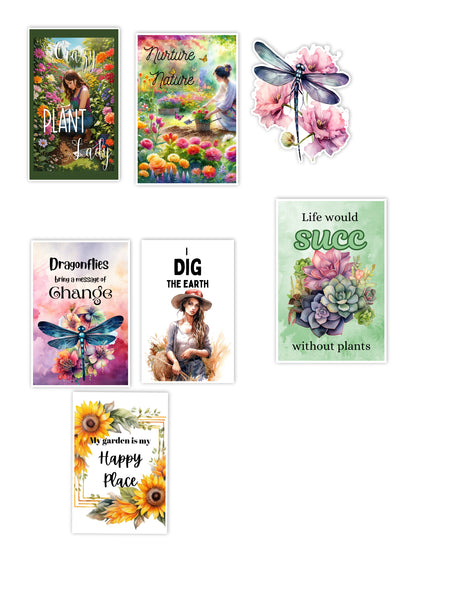 Handmade stickers for gardeners