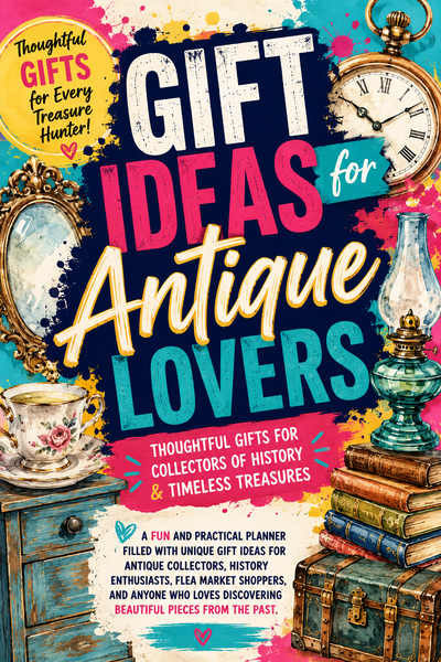 Gift Purchase Planner Gift Ideas for Antique Lovers Booklet