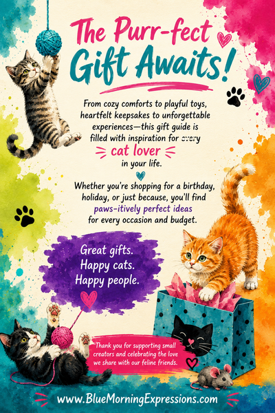 Gift Ideas for Cat Lovers | Cat Gift Planner & Shopping Organizer | 24-Page Gift Booklet for Cat Moms, Cat Dads & Feline Fans