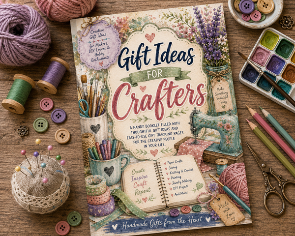 Gift Ideas for Crafters | 100+ Creative Gift Ideas Booklet | Gift Planner for DIY, Sewing, Cricut & Hobby Lovers