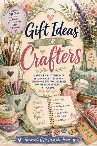 Gift Ideas for Crafters | 100+ Creative Gift Ideas Booklet | Gift Planner for DIY, Sewing, Cricut & Hobby Lovers
