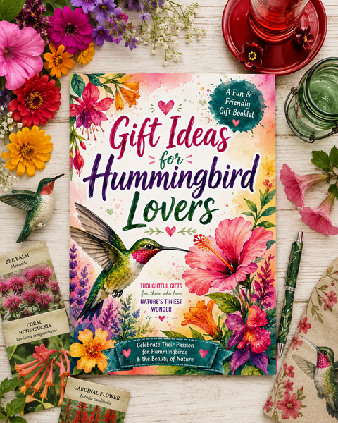 Gift Ideas for Hummingbird Lovers | 100+ Hummingbird Gift Ideas & Nature Gift Planner Booklet