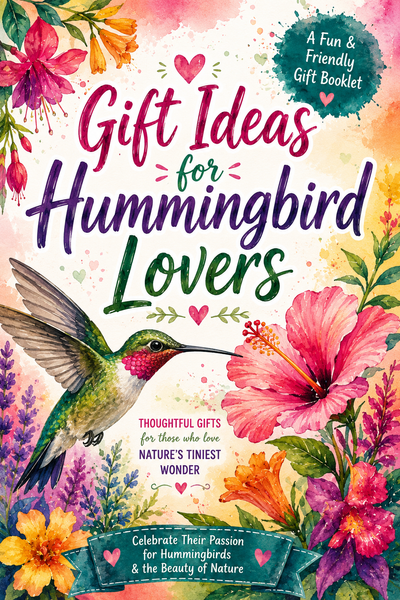 Gift Ideas for Hummingbird Lovers | 100+ Hummingbird Gift Ideas & Nature Gift Planner Booklet