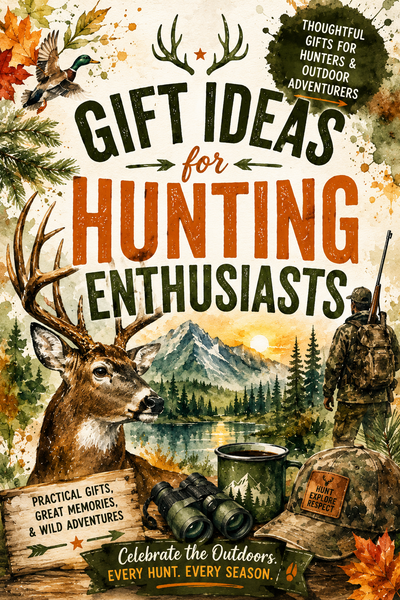 Gift Ideas for Hunting Enthusiasts | 100+ Hunting Gift Ideas & Outdoor Gift Planner Book