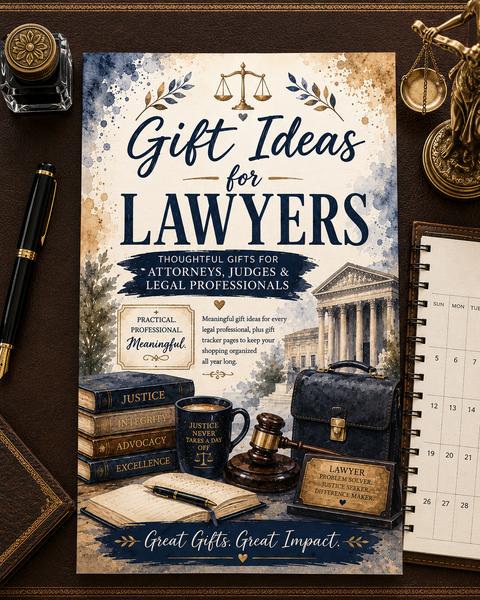 Gift Ideas for Lawyers | 100+ Attorney Gift Ideas & Legal Professional Gift Planner Book