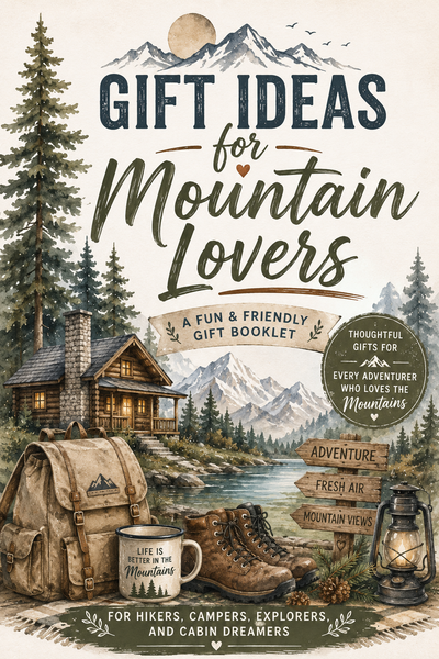 Gift Ideas for Mountain Lovers | 100+ Mountain Gift Ideas & Adventure Gift Planner Book