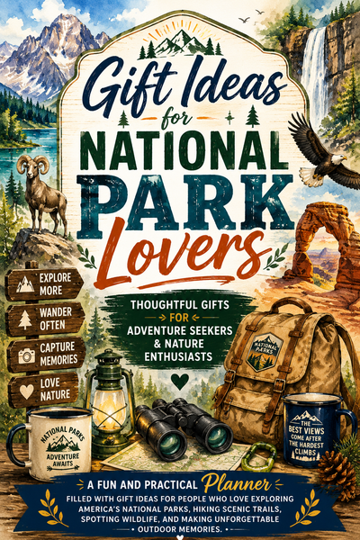 Gift Ideas for National Park Lovers | 100+ National Park Gift Ideas & Adventure Gift Planner Book