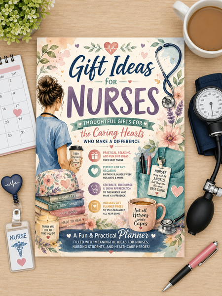 Gift Ideas for Nurses | 100+ Nurse Gift Ideas & Appreciation Gift Planner Booklet