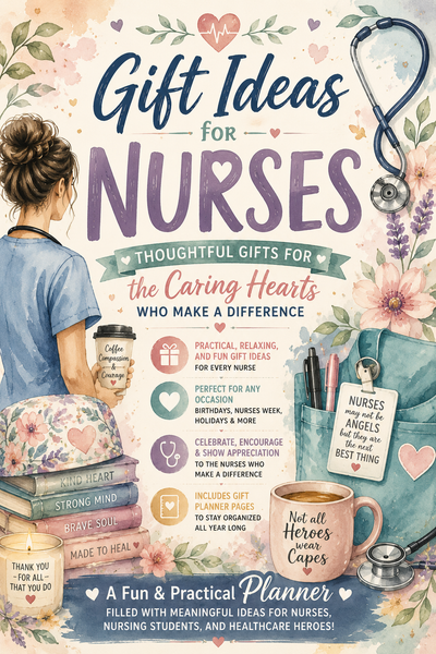 Gift Ideas for Nurses | 100+ Nurse Gift Ideas & Appreciation Gift Planner Booklet