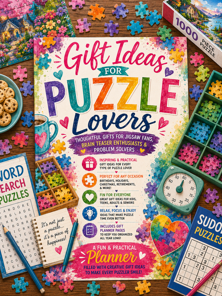 Gift Ideas for Puzzle Lovers | 100+ Jigsaw Puzzle & Brain Game Gift Planner