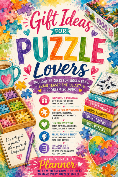 Gift Ideas for Puzzle Lovers | 100+ Jigsaw Puzzle & Brain Game Gift Planner